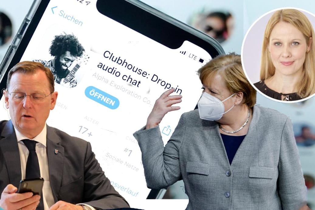 Bodo Ramelow und Angela Merkel: Bei Clubhouse plaudern Politiker hinter verschlossenen Türen Bodo Ramelow und Angela Merkel: Bei Clubhouse plaudern Politiker hinter verschlossenen Türen