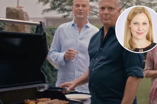 Szene am Grill im neuen Grünen-Spot: Kolumnistin Nicole Diekmann findet den weniger peinlich, als die Kommentare im Netz glauben machen. Szene am Grill im neuen Grünen-Spot: Kolumnistin Nicole Diekmann findet den weniger peinlich, als die Kommentare im Netz glauben machen.