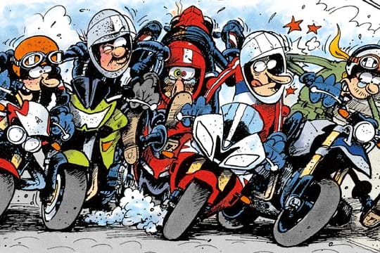 Die Motorrad-Bande aus "Motomania"