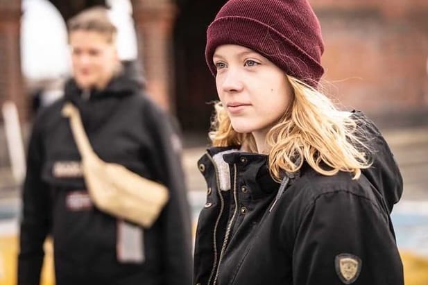 Carla Reemtsma bei einer Aktion von Fridays for Future in Berlin: Carla Reemtsma bei einer Aktion von Fridays for Future in Berlin: