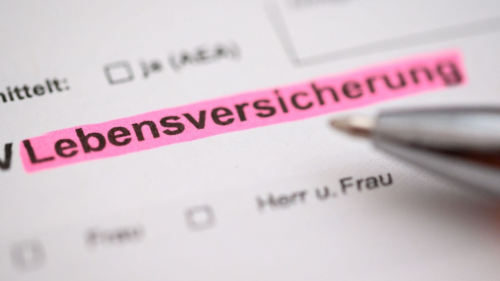 Lebensversicherung Lebensversicherung