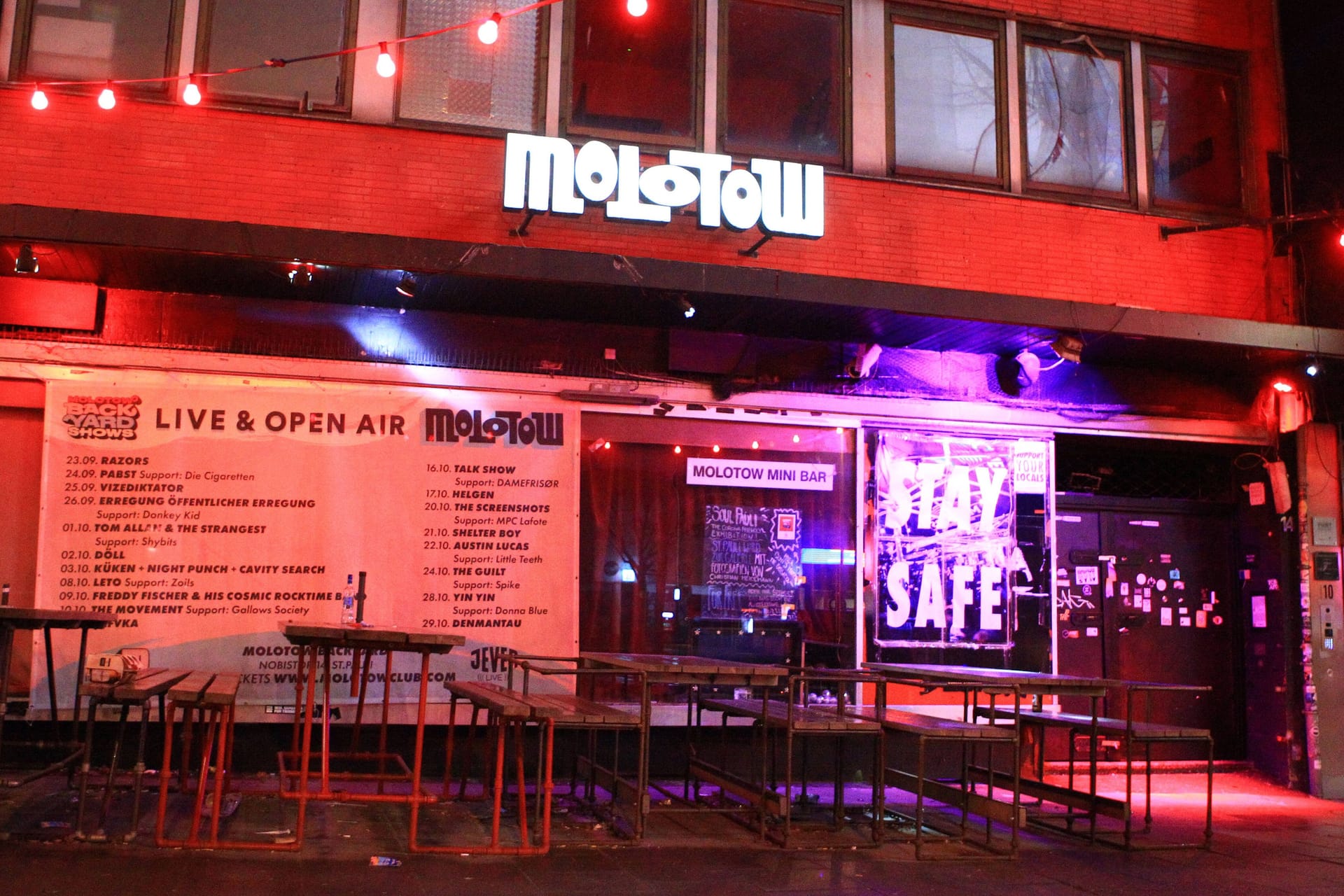 Das Molotow in Hamburg: An der Reeperbahn soll Schluss sein. Das Molotow in Hamburg: An der Reeperbahn soll Schluss sein.