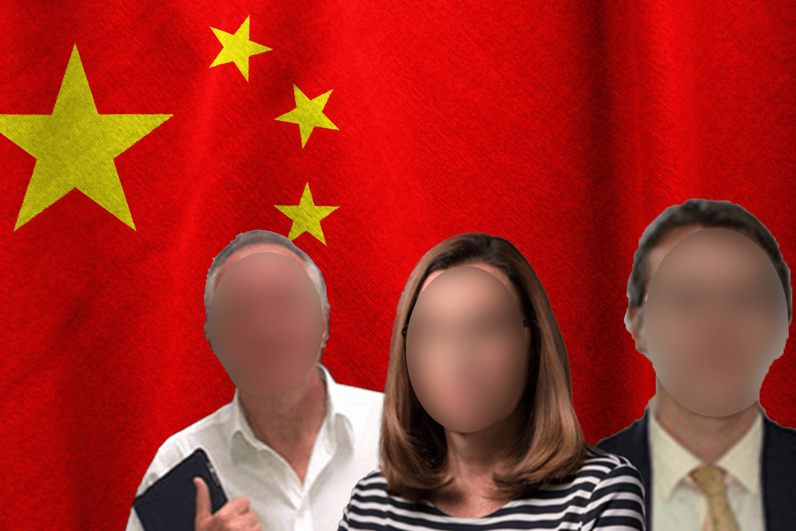 Thomas R., Ina F. und Herwig F. (v. l.). Die drei sollen für China spioniert haben sollen (Montage) Thomas R., Ina F. und Herwig F. (v. l.). Die drei sollen für China spioniert haben sollen (Montage)