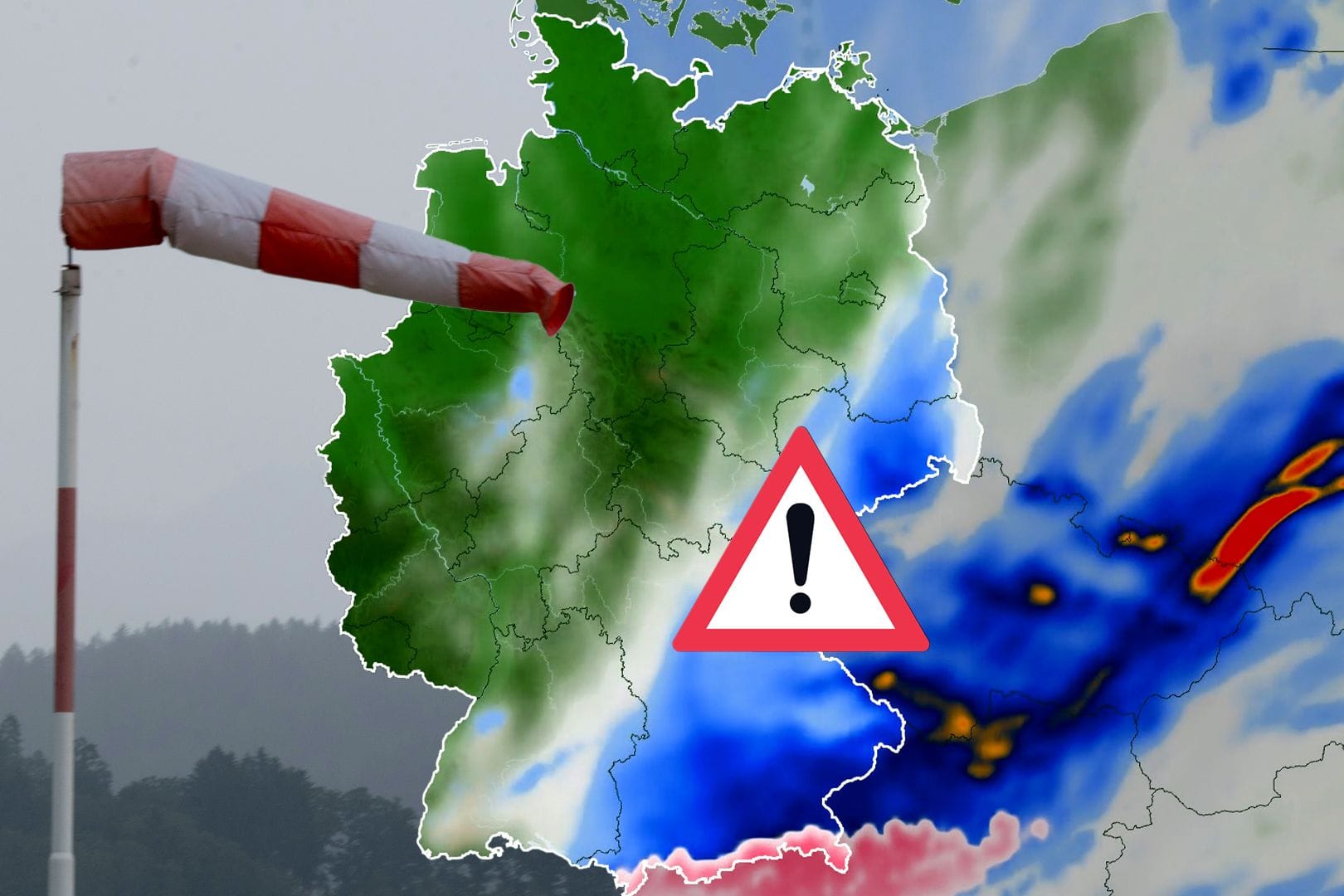 Unwetterwarnungen für Deutschland und Osteuropa. Unwetterwarnungen für Deutschland und Osteuropa.