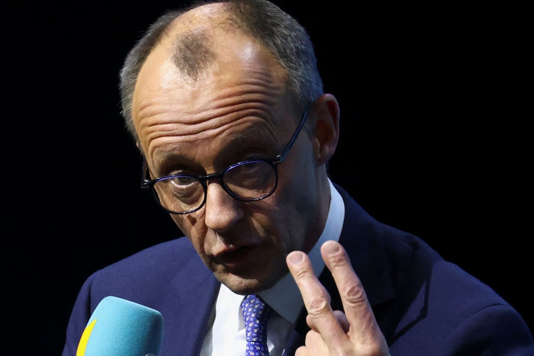 Friedrich Merz: Seine Partei verliert an Zustimmung. Friedrich Merz: Seine Partei verliert an Zustimmung.
