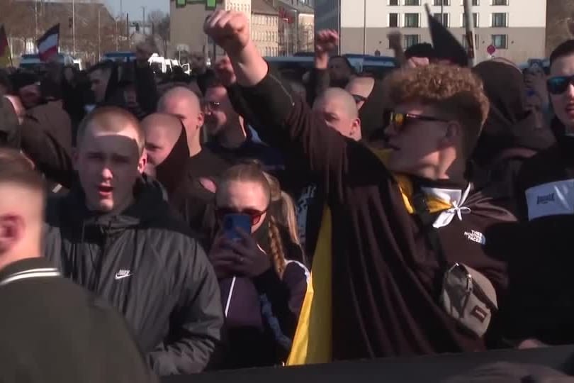 BERLIN-RECHTSEXTREME/DEMO BERLIN-RECHTSEXTREME/DEMO